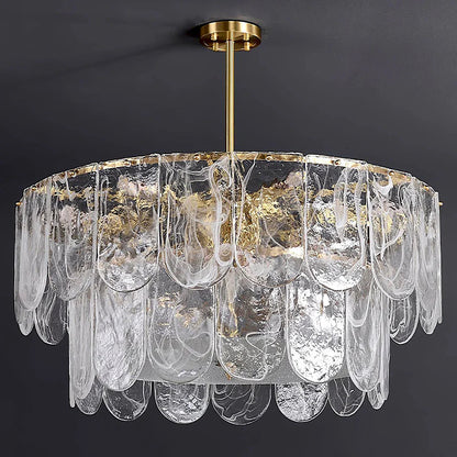 Timeless Metal & Glass Multi-Light Chandelier