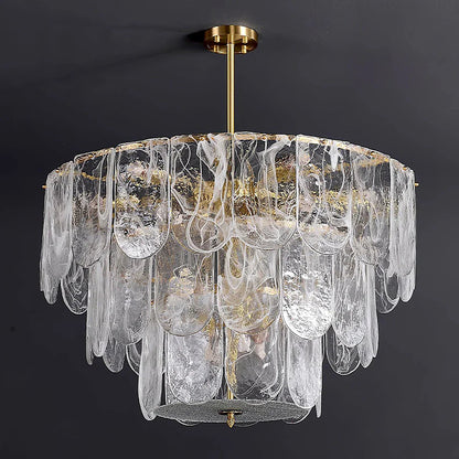 Timeless Metal & Glass Multi-Light Chandelier