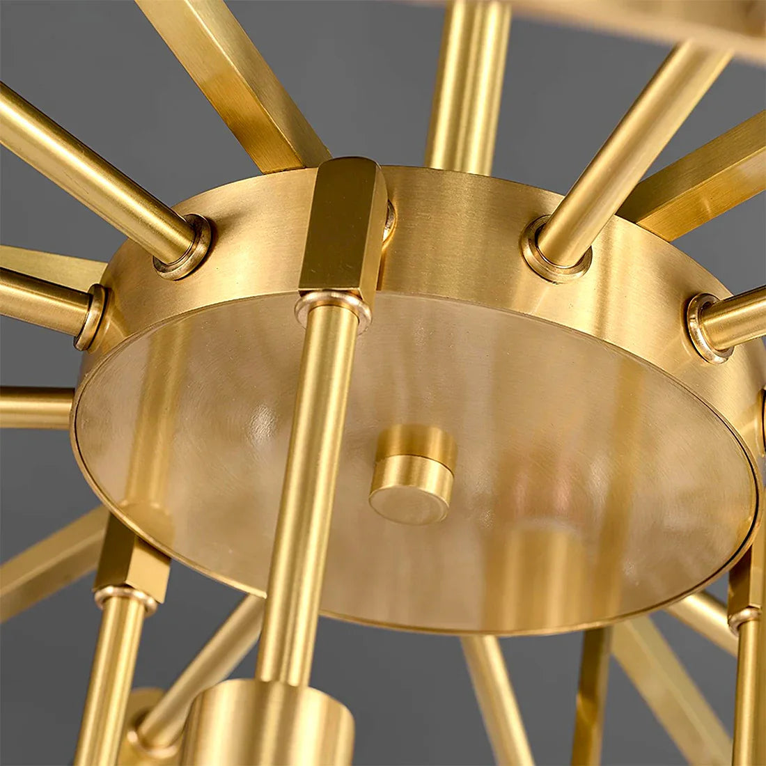 Timeless Metal & Glass Multi-Light Chandelier