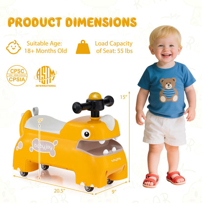 Toddler Ride on Toy Walking Sliding Car with Lights and Music