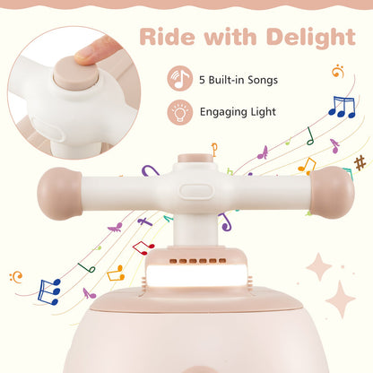 Toddler Ride on Toy with Trailer and Light Music