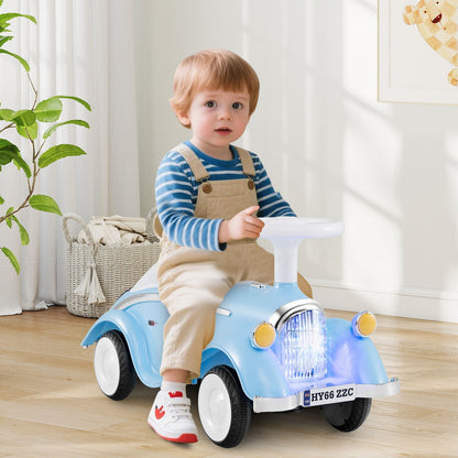 Toddler Ride on Toy Classic Sliding Car with Horn and LED Headlight