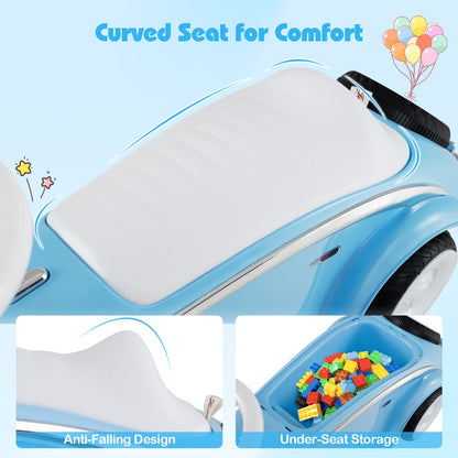 Toddler Ride on Toy Classic Sliding Car with Horn and LED Headlight