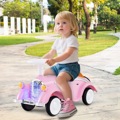 Toddler Ride on Toy Classic Sliding Car with Horn and LED Headlight