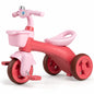 Toddler Tricycle with Limited Steering with Front Baskets and Bell