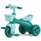 Toddler Tricycle with Limited Steering with Front Baskets and Bell