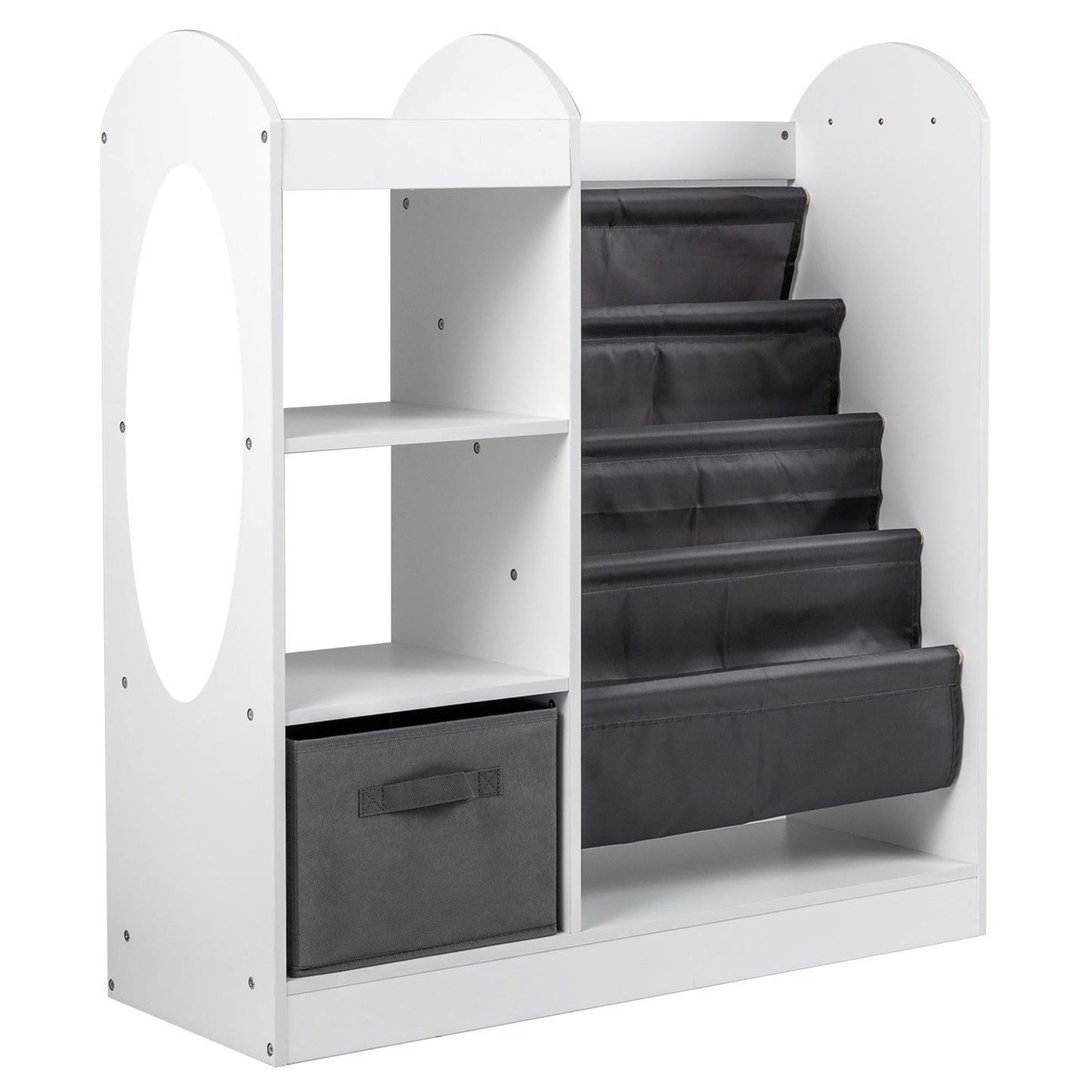 Toy Storage Organizer with 4-Tier Sling Shelves