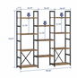 Industrial Bookshelf – /4/5/6/Triple-Tier Metal Storage Shelf