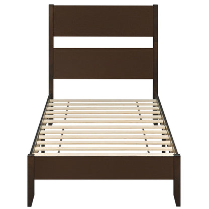 Twin Bed Frame with Headboard and Solid Wood Legs