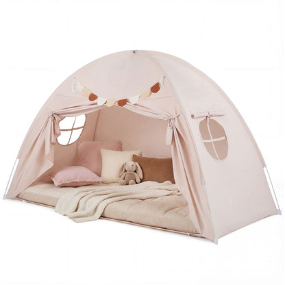 Twin Size Indoor Canopy Tent for Kids with 2 Window and Suits 3+
