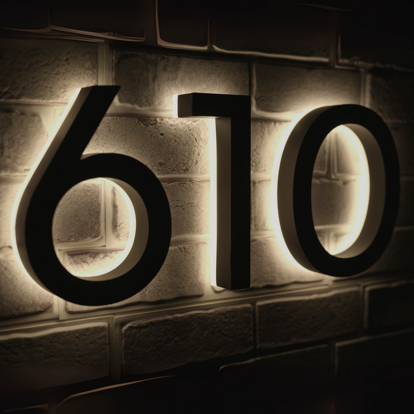 Backlit LED House Numbers – Custom Illuminated Address Numbers for Outdoor Use