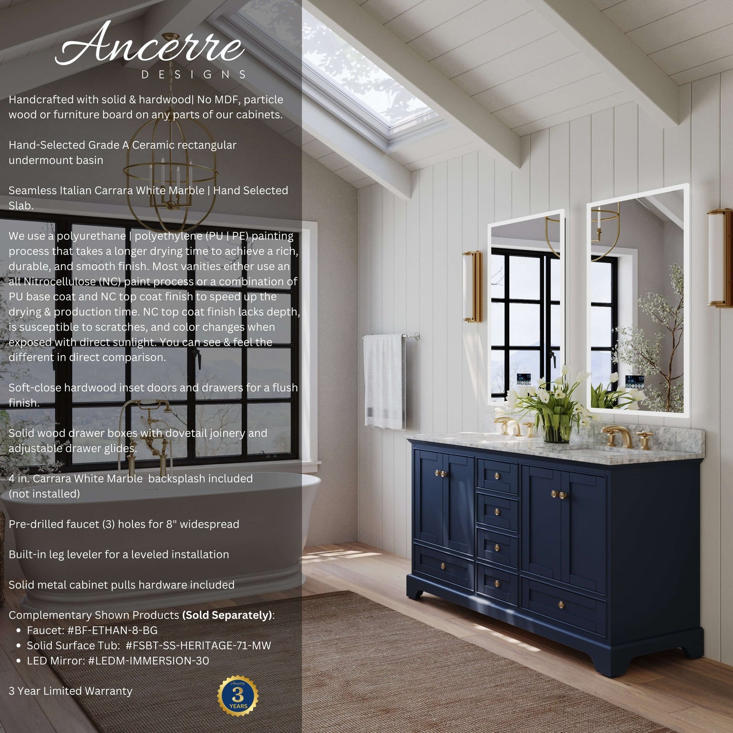 Audrey 60" Bath Vanity Set