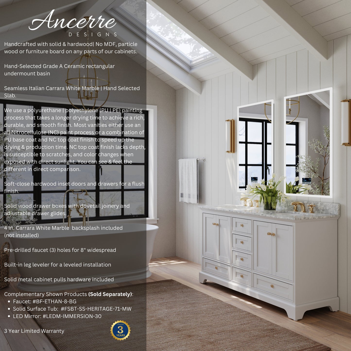 Audrey 66" Bath Vanity Set