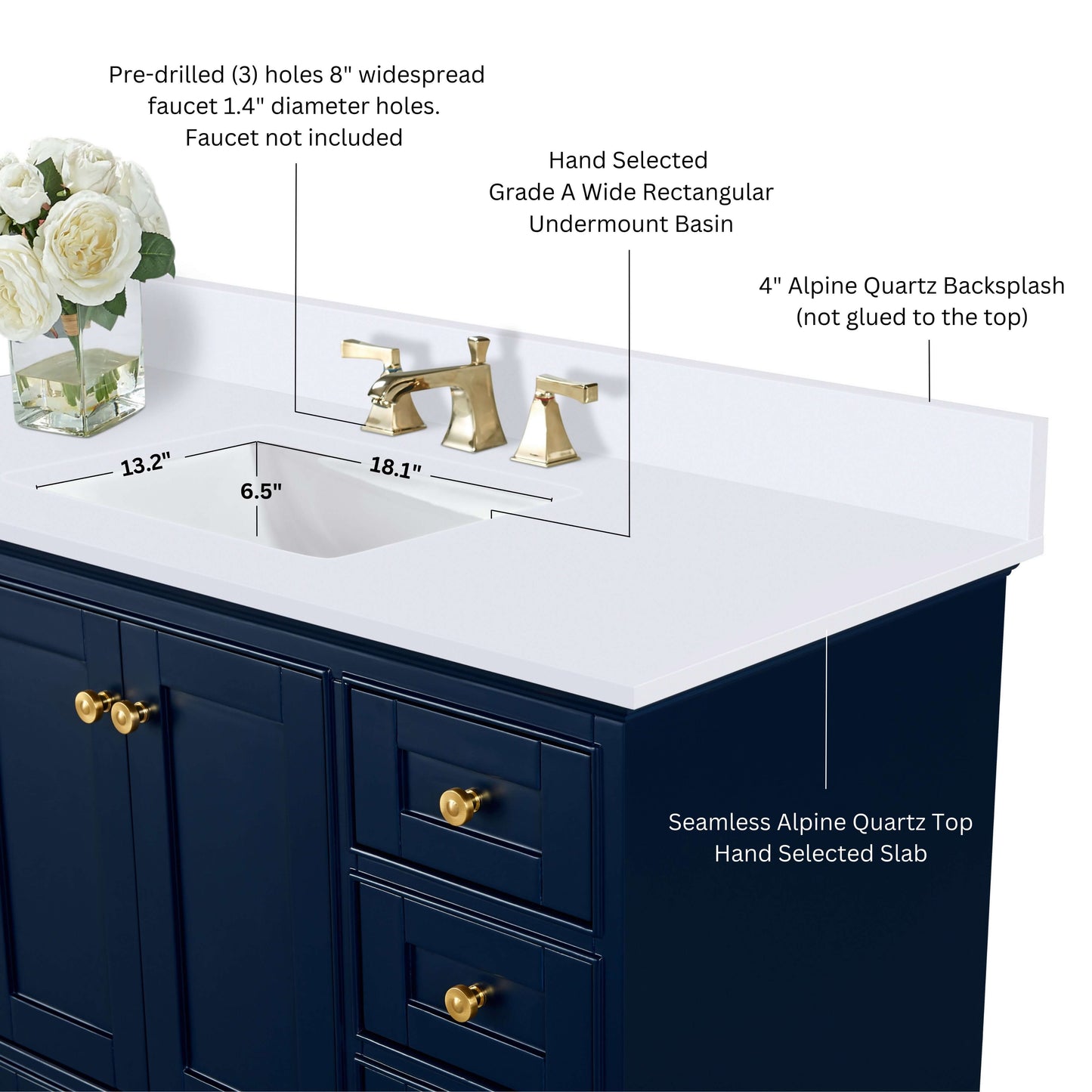 Audrey 48" Bath Vanity Set