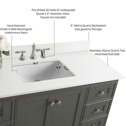 Audrey 84" Bath Vanity Set