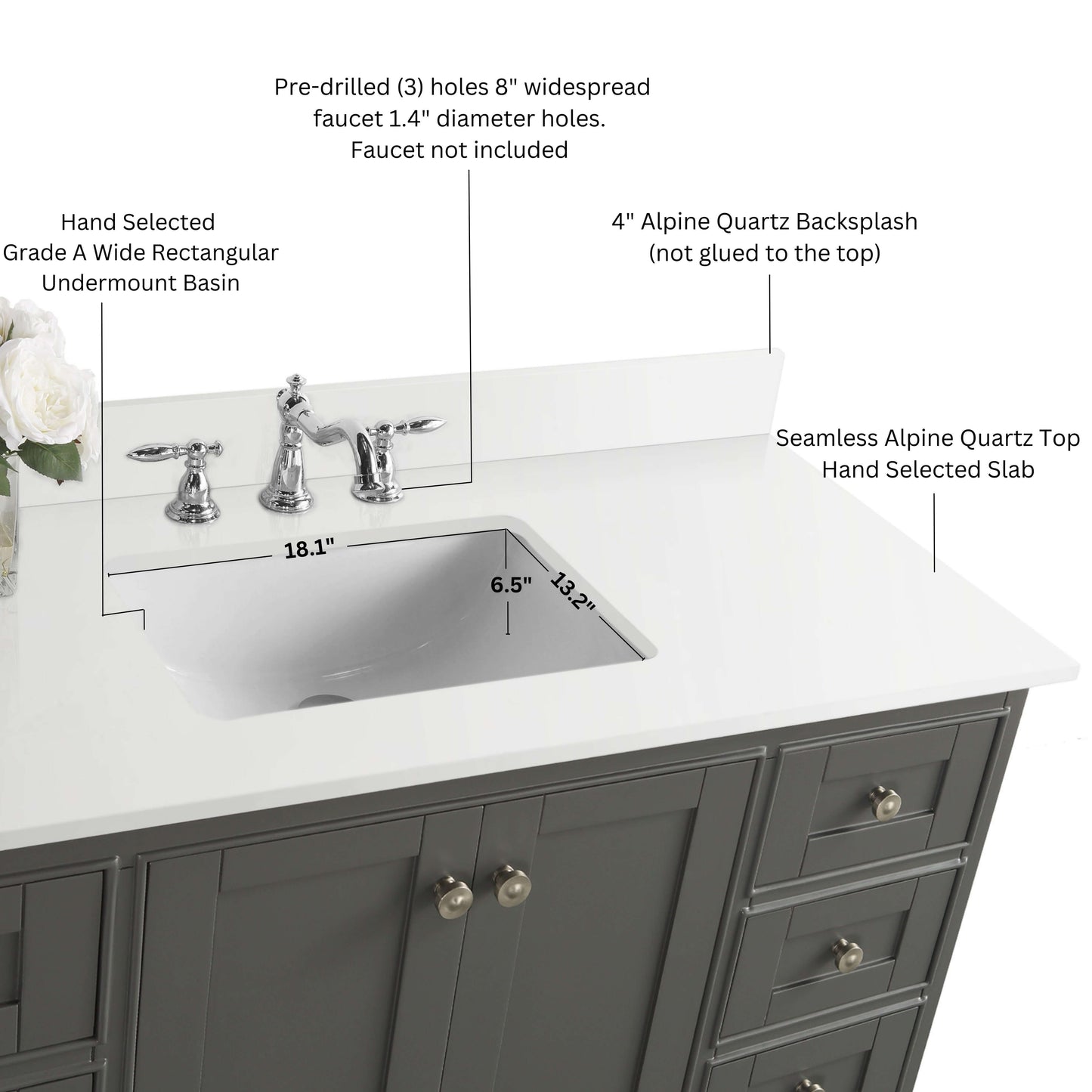 Audrey 48" Bath Vanity Set
