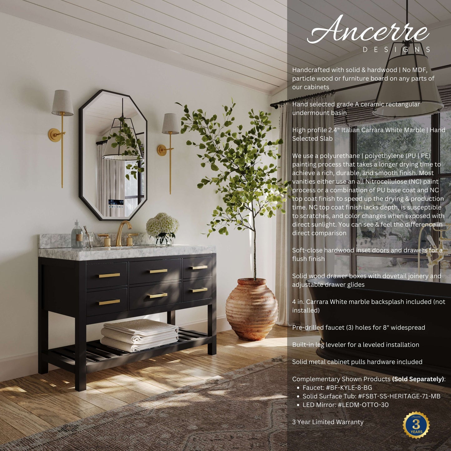 Elizabeth 48" Bath Vanity Set