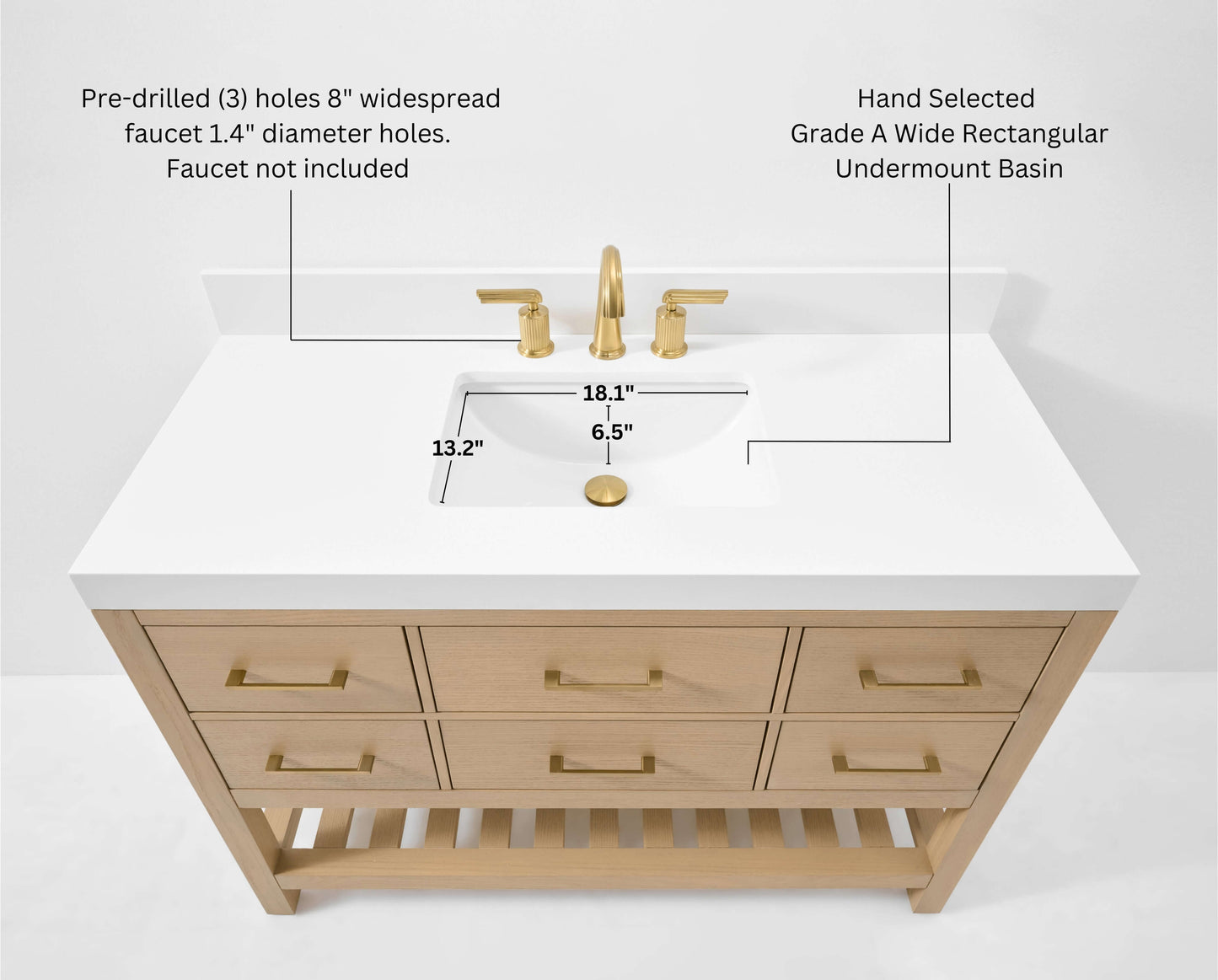 Elizabeth 48" Bath Vanity Set