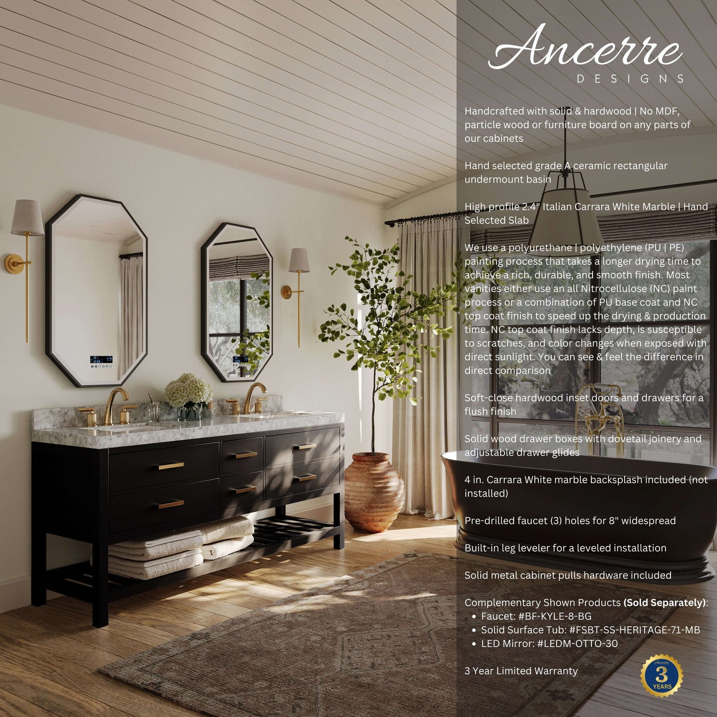 Elizabeth 72" Bath Vanity Set