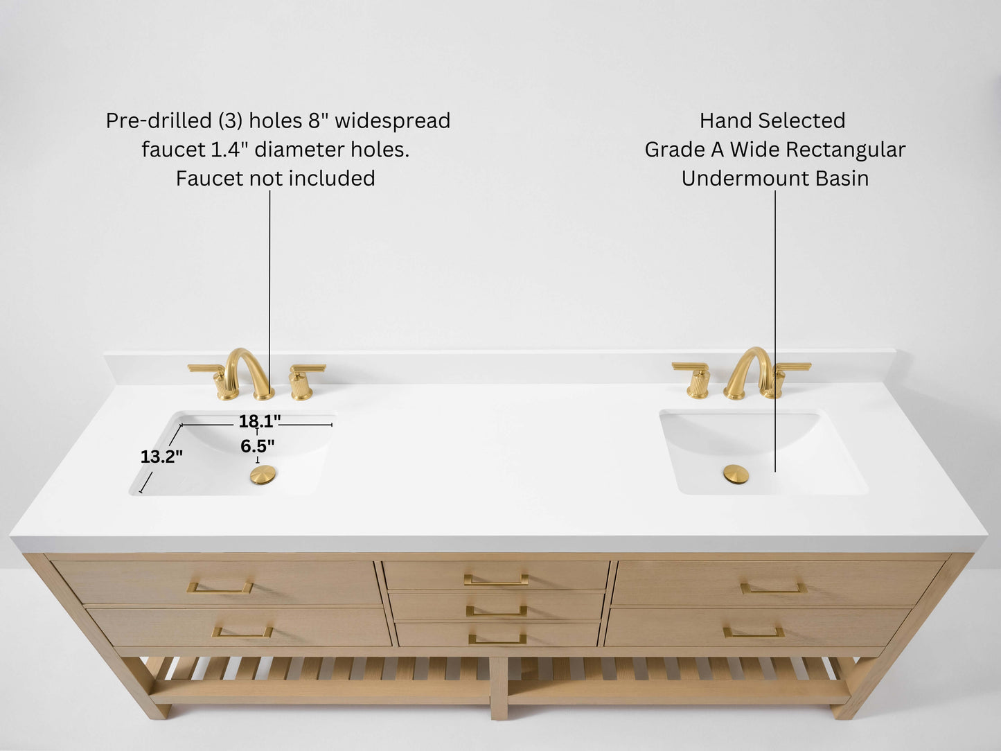 Elizabeth 84" Bath Vanity Set