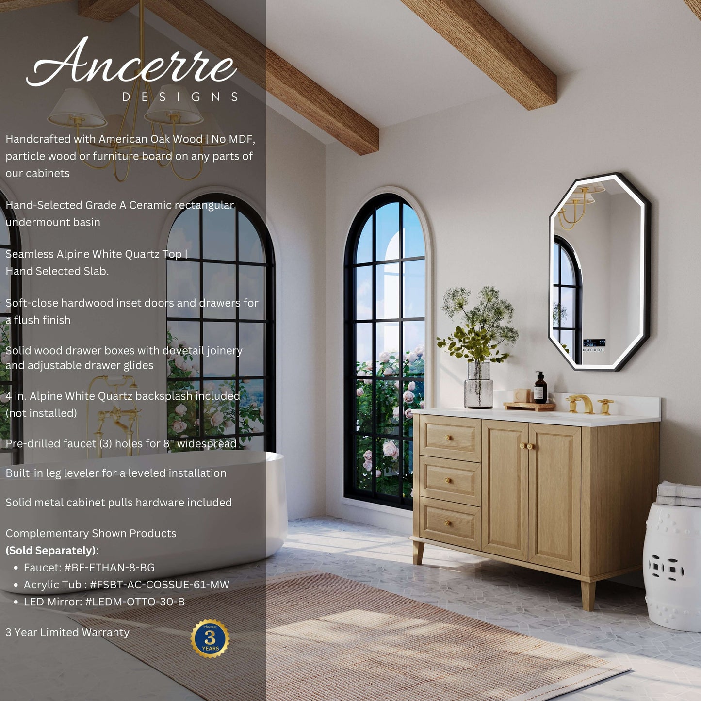 Hannah 42"  Bath Vanity Set