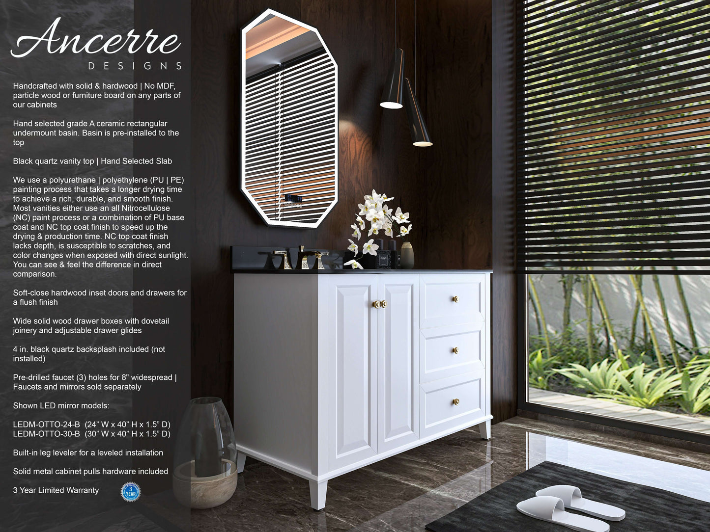 Hannah 48"  Bath Vanity Set