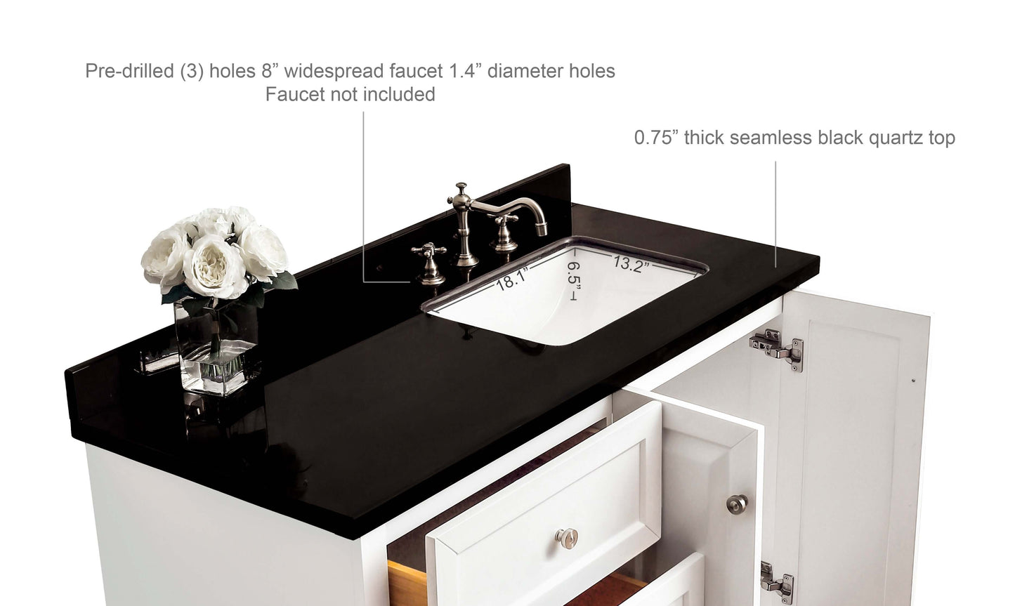 Hannah 48"  Bath Vanity Set
