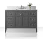 Maili Bathroom Vanity with Sink and Carrara White Marble Top Cabinet Set