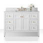 Maili Bathroom Vanity with Sink and Carrara White Marble Top Cabinet Set
