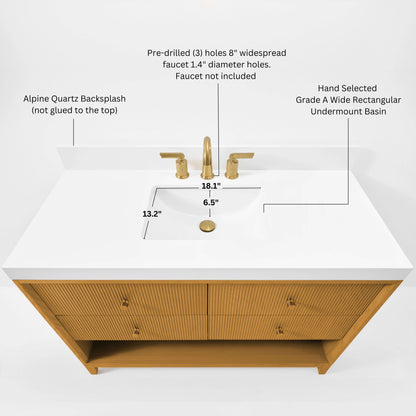 Momo Bathroom Vanity Collection in Sienna Finish