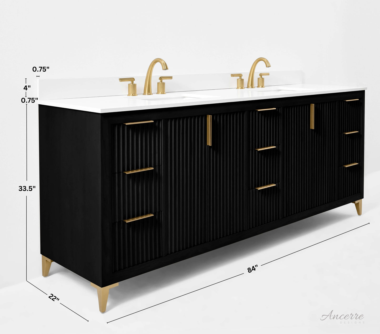 Turlington 84" Bath Vanity Set