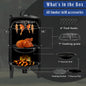 3-in-1 Charcoal Smoker Grill BBQ Fire Pit Portable Outdoor Camping Grill