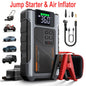 9-in-1 Portable Jump Starter with Air Compressor 12V Car Battery Booster USB LED