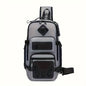 Anti-Theft Sling Bag Men Crossbody Chest Backpack USB Waterproof Travel Bag
