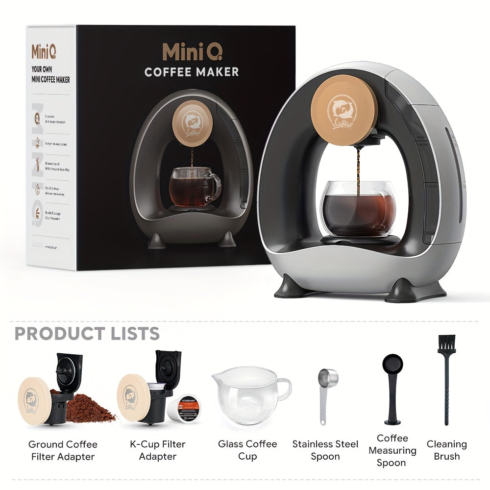 2 in 1 Single Serve Coffee Maker K Cup & Ground Coffee Brewer 4-8 Cup Size