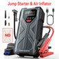 9-in-1 Portable Jump Starter with Air Compressor 12V Car Battery Booster USB LED