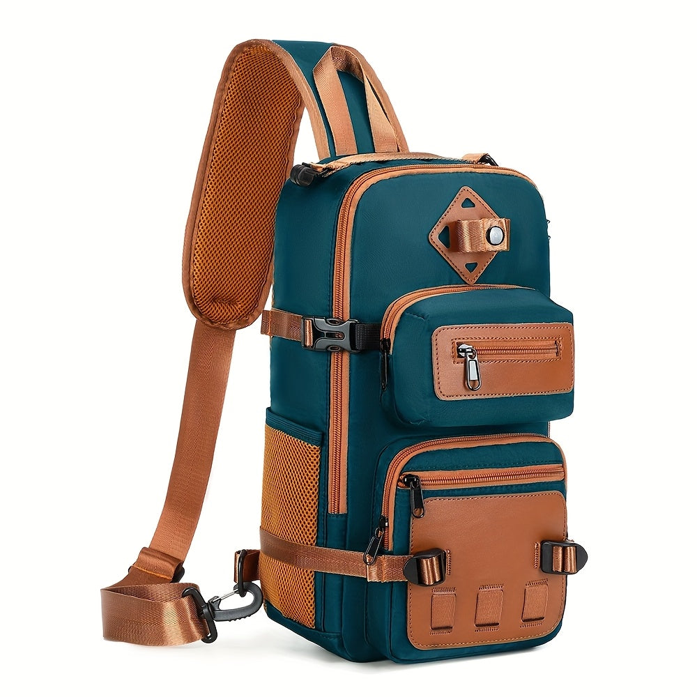 Anti-Theft Sling Bag Men Crossbody Chest Backpack USB Waterproof Travel Bag