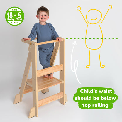 Adjustable Foldable Kitchen Tower