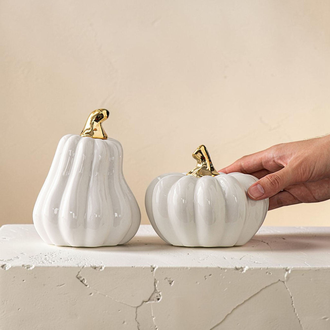 White Luxe Pumpkin