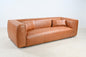 Genavive Top Grain Leather Sofa - Tan