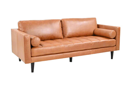 Philippe Top Grain Leather Sofa - Tan