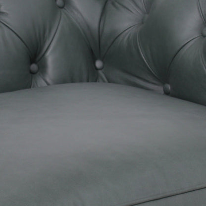 Belgravia Chesterfield Tufted Top Grain Leather Sofa – Classic Elegance Meets Modern Comfort