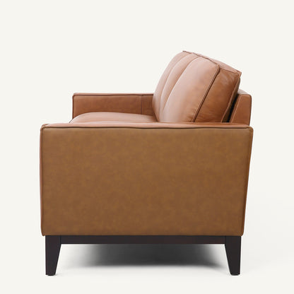 Samhara Top Grain Leather Sofa - Chestnut