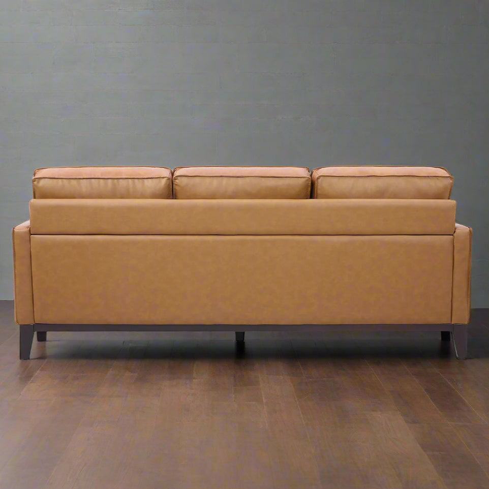 Samhara Top Grain Leather Sofa - Chestnut