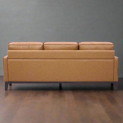 Samhara Top Grain Leather Sofa - Chestnut