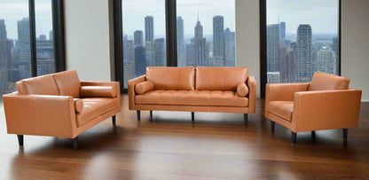 Philippe Top Grain Leather Sofa - Tan