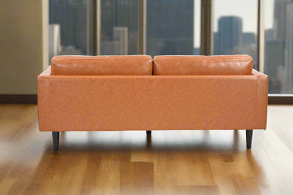 Philippe Top Grain Leather Sofa - Tan