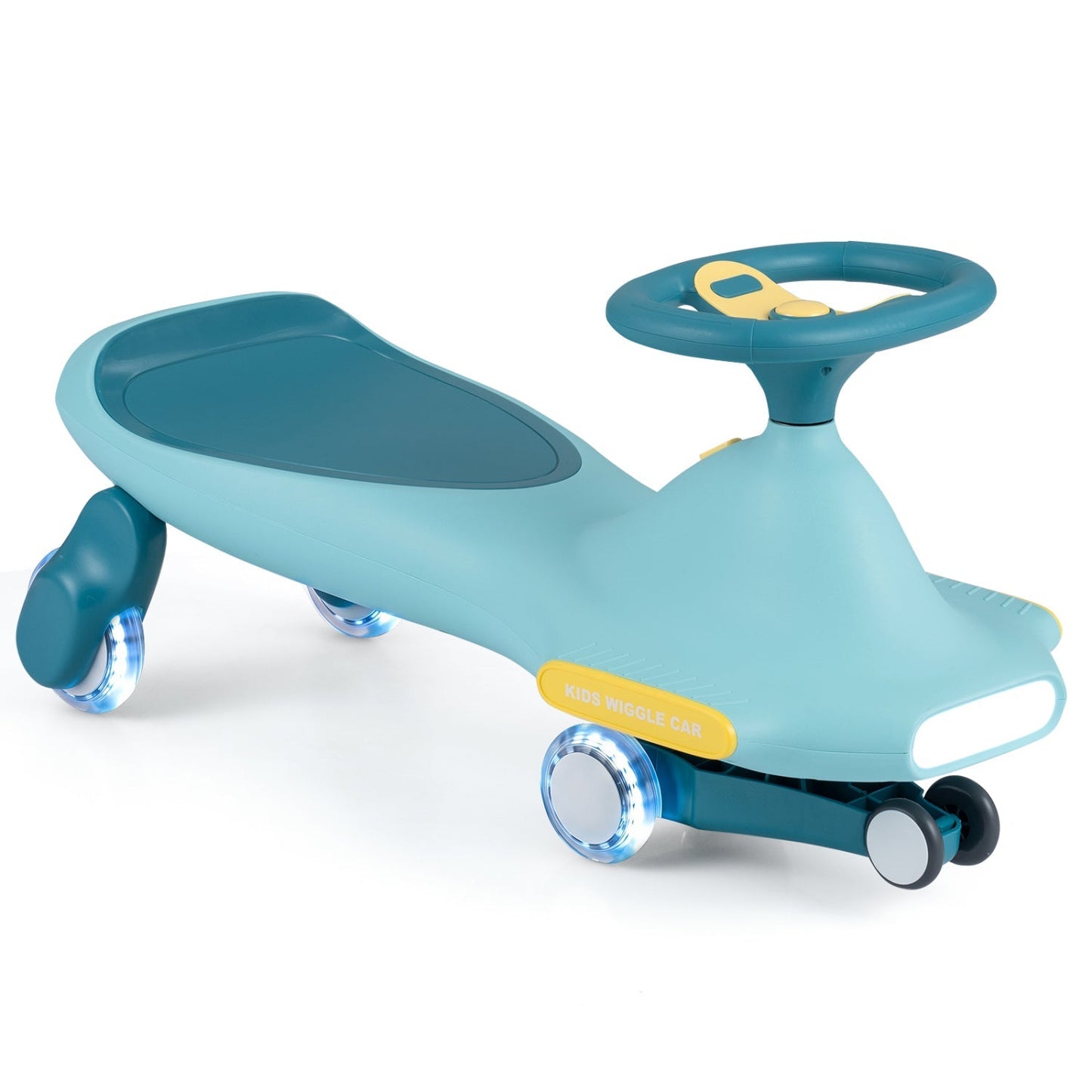 Wiggle Car for Kids with LED Flashing Wheels and Music