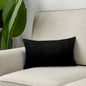 12''x20'' luxe velvet lumbar pillow | 9 colors soft & elegant solid design | modern couch, bed & chair accent | insert included