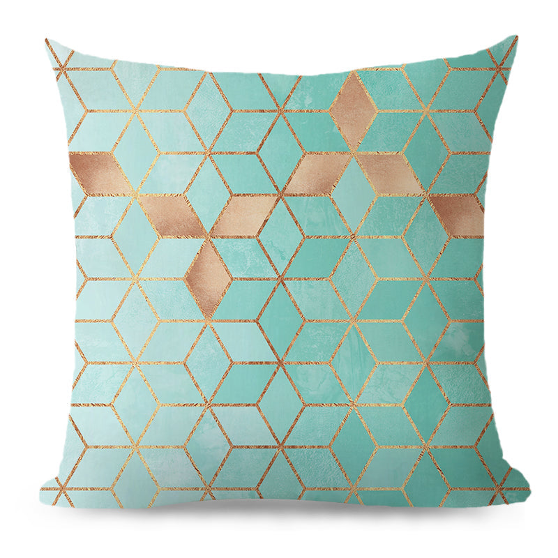 Throw Pillow Cover with 580g Insert, geometric, 20X20, Decorative Cushion – Fancy & Stacy